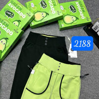 Quần legging bơ lót nỉ gen bụng 3khuy chất umi ko bai ko xù fullbox hộp bơ xanh 2188