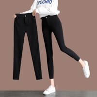 Quần Legging Cạp Cao Có Cúc Co Giãn 4 Chiều Siêu Tôn Dáng Vòng 3 Căng Tròn Chất Umi Hàn Quốc Cao Cấp