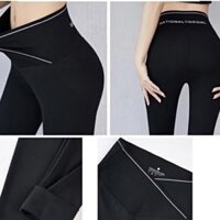 Quần legging cạp chéo co giãn, Quần legging cạp cao bigsize cao cấp