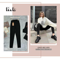 Quần legging chất umi hàn cao cấp cạp 4cm Quần dài dáng ôm người tôn dáng nâng mông vải co giãn 4 chiều