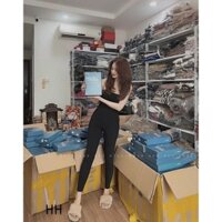 Quần legging co dãn 4 chiều hộp xanh hàng QC