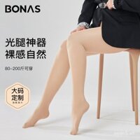 Quần legging cỡ lớn Bonas cho phụ nữ, màu da nhạt, kỳ diệu cho mùa thu và đông, kích thước cực lớn, quần tất dài
