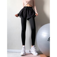 Quần legging dài  tập gym nữ 2 lớp ,Quần legging 2 lớp có túi chạy bộ tập thể thao nữ LEGGING02