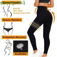 Quần Legging đàn hồi SWEETJOHN, Quần Legging thể dục trơn Skinny, Quần bó nữ cạp cao dày đôi ngực Quần tập Yoga thể thao nâng hông