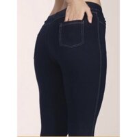 QUẦN LEGGING GIẢ JEAN MÀU XANH ĐEN