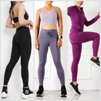 Quần legging giữ nhiệt lót nỉ lưng dây rút 90Degree hàng VNXK