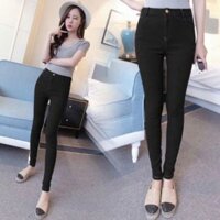 Quần legging jean khóa kéo 75kg trở xuống