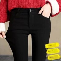 Quần Legging Jean Lưng Thấp Co Giãn Màu Đen Thời Trang Xuân Thu Cho Nữ [Giảm Giá 38%]