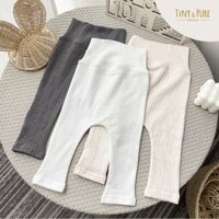 Quần legging len lưng cao không tất cho bé 3-24M tiny&pure QD002