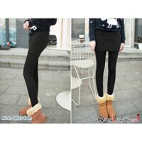 Quần Legging liền váy ôm màu đen