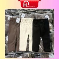 Quần legging lông cừu màu cơ bản cho bé Bộ 3 món màu cà phê trắng đen-HNOrderChina