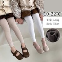 Quần legging lót lông ấm áp cho bé Basic thời trang quần dài dày ấm cho bé