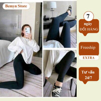 Quần legging lót lông nữ ,quần legging mùa đông siêu ấm lưng cạp cao 5cm giữ nhiệt legging ôm bó vải dày dặn Bemyn Store