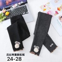 Quần legging lót nỉ bé gái đại 130-170