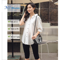 Quần legging lửng bầu Ms Mombaby chất cotton pha sợi tre kháng khuẩn 6635/6612