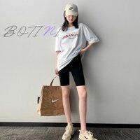 Quần legging lửng cạp chun vải cao cấp thun ngố nữ co giãn tốt dáng ôm