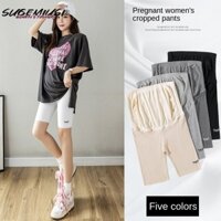 Quần Legging Lửng Mỏng Chống Chói Mặc Ngoài Dành Cho Bà Bầu