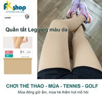 Quần legging màu da dày 80D dòng You And của Gunze Nhật Bản mềm mịn form gọn rất đẹp