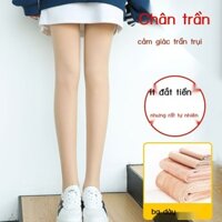 Quần legging mỏng mùa xuân thu chân trần dành cho nữ để mặc đôi chân gầy, cảm giác khỏa thân màu da