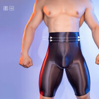 Quần legging nam thun bóng định hình cơ bụng siết eo cho nam