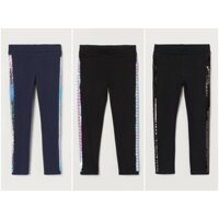 Quần legging navy/ đen sequin H&M size 1.5-2 , 6-7 fom nhỏ_hàng chính hãng Anh
