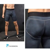 Quần legging ngắn tập gym nam cao cấp Z83 (Đen)