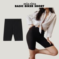 Quần legging ngố lửng biker short thun co giãn chính hãng Mia Ritta Q330