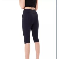 Quần Legging Ngố MS381 túi trước màu đen cao cấp thun co giãn 4 chiều vải đẹp dày thoáng mát không xù lông