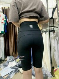 Quần legging ngố nữ,quần legging nữ mặc tôn dáng - đen wang - 3XL