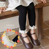 Quần legging nhiều màu, quần tất cho bé gái chân ren phong cách Hàn Quốc