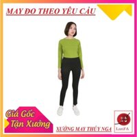 Quần Legging 🌹Nữ Cạp Cao 5P🍂 - Đen