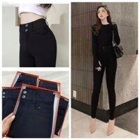Quần legging nữ cạp cao dài nâng mông có túi cúc khóa kéo - Quần legging đen nữ dài co giãn gen bụng vải dày Umi ôm body