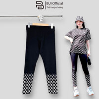 Quần legging nữ dài nâng mông lưng cạp cao hack dáng tôn body thương hiệu MLB - Mã LG02 [ BỤI STORE ]