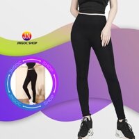 Quần legging nữ dáng dài tập gym cạp cao, Quần thể thao nữ dài nâng mông thun co giãn