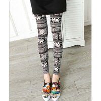 Quần legging nữ họa tiết Mã: QB597