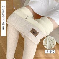 Quần Legging Nữ Lót Nhung,Quần Nỉ Cạp Cao Mùa Đông Siêu Ấm Bó Sát Vải Dầy Dặn