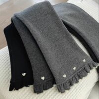 Quần Legging Nữ Mùa Thu Đông Quần Loe Phong Cách Hàn Quốc Quần Lót Lông Cừu Trẻ Em Ôm Sát Ấm Áp Quần Dài Cho Bé