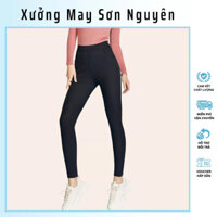 Quần Legging Nữ Nâng Mông Cạp Cao - Quần Dài Nữ Ôm Bó Vải Umi Dày Dặn