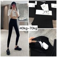 Quần legging nữ, quần legging RAZA cạp cao tôn dáng vải thun cotton co giãn 4 chiều