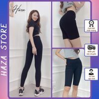 Quần legging nữ,quần thun ôm nâng mông ,cạp cao co giãn siêu tốt 3 dáng đùi, ngố ,dài bigsize đến 110kg