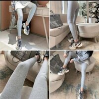Quần legging tăm hình micky co giãn tốt có màu đen ghi xám ghi sáng cạp chun cao