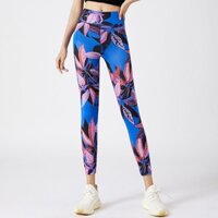 Quần Legging Thể Thao 9 Tấc Mỏng Thoáng Khí Nhanh Khô In Họa Tiết Hoa Và Bướm Màu Sắc Tươi Tắn Cho Nữ 30425