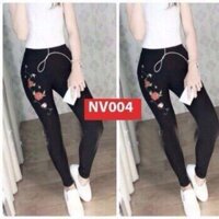 Quần legging thêu hoa Q780