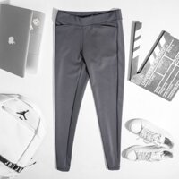 Quần legging thời trang MORI màu xám chuột