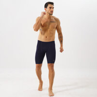 Quần leggings tập gym cho nam Hibi Sports M103 - Loại đùi không đường phối - XANH ĐEN - 3XL