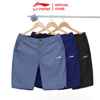 Quần LiNing Nam Chính Hãng Cao Cấp, Chất Gió, Thiết Kế Cạp Cài Cúc Lịch Sự, Sang Trọng, Màu Sắc Dễ Mặc - AR05