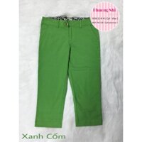 QUẦN LỠ KAKI THUN MÀU XANH CỐM