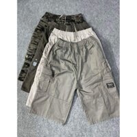 Quần lỡ kaki túi hộp lưng thun cao cấp