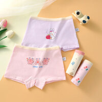 Quần Lót Bé Gái 4 Mảnh Cotton Nguyên Chất Boxer Quần Short Boxer Trẻ Em Cho Bé