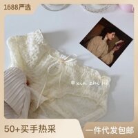 Quần lót bong bóng ngọt ngào Nhật Bản hình cánh hoa màu nước cho phụ nữ, cạp giữa, dễ thương, thân thiện với da, mỏng, mùa hè, quần lót tam giác